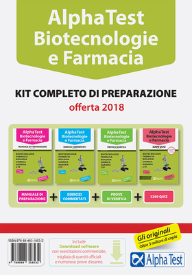 Alpha Test. Biotecnologie e farmacia. Kit completo di preparazione. Con Software di simulazione