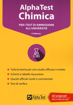 Alpha Test chimica. Per i test di ammissione all’università