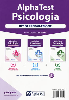 Alpha Test. Psicologia. Kit di preparazione: manuale di preparazione-Esercizi commentati-Prove di verifica. Con software