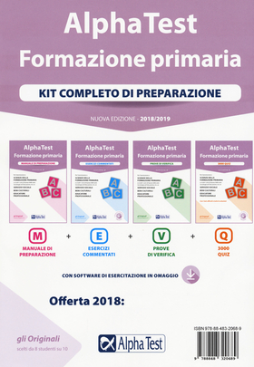 Alpha Test. Formazione primaria. Kit completo di preparazione. Con Contenuto digitale per download e accesso on line
