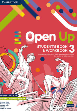 copertina Open up. Level 3. Student's Book-Workbook. Per la Scuola media. Con e-book. Con espansione online