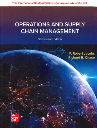copertina Operations and supply chain management