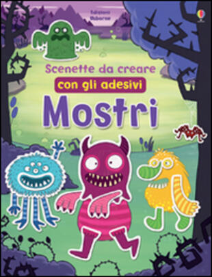 copertina Mostri. Scenette da creare con gli adesivi