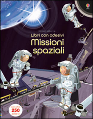 copertina Missioni spaziali. Con adesivi