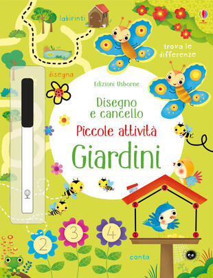 copertina Giardini. Piccole attività. Disegno e cancello. Ediz. illustrata