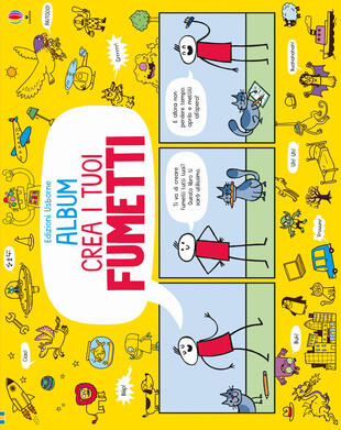 copertina Crea i tuoi fumetti. Album Usborne. Ediz. illustrata