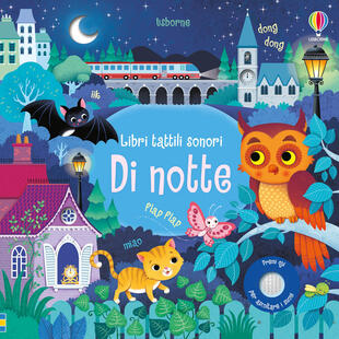 copertina Di notte. Libri tattili sonori. Ediz. a colori
