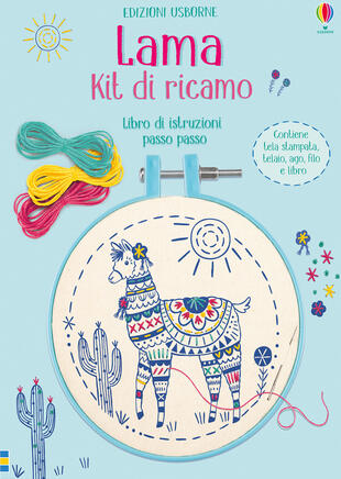 copertina Lama. Kit di ricamo. Con gadget