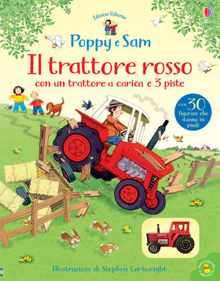 copertina Il trattore rosso. Poppy e Sam. Ediz. a colori. Con Giocattolo
