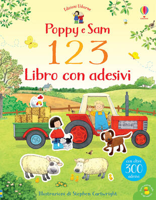 copertina Poppy e Sam. 1 2 3. Libro con adesivi