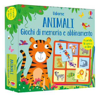 copertina Animali. Giochi di memoria e abbinamento. Ediz. a colori. Con 4 cartelle. Con 36 Carte