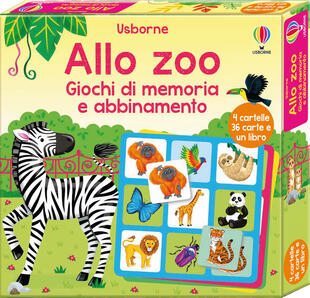 copertina Allo zoo. Ediz. illustrata. Con 36 Carte
