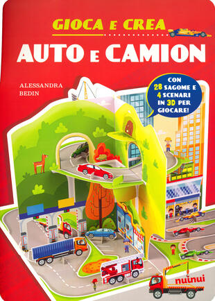copertina Auto e camion. Gioca e crea. Ediz. a colori