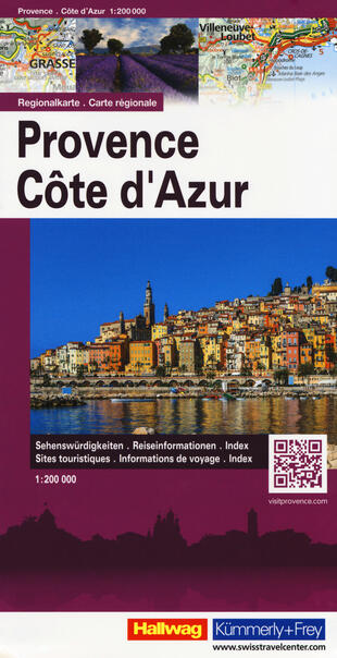 copertina Provenza Costa Azzurra-Provence Cote d'Azur 1:200.000. Carta stradale