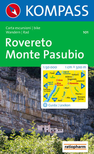 copertina Carta escursionistica n. 101. Rovereto, Monte Pasubio 1:50.000