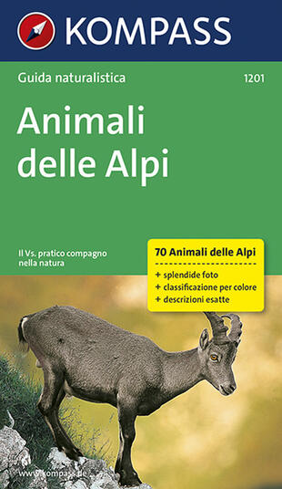 copertina Guida naturalistica n. 1201. Animali delle Alpi