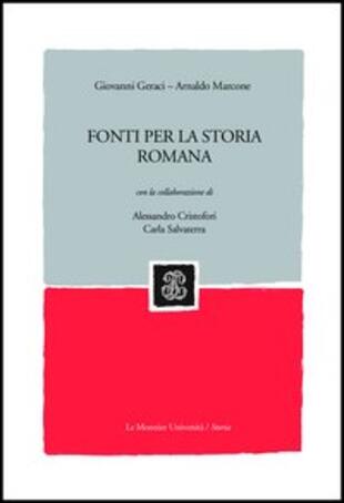 copertina Fonti per la storia romana