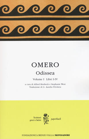 copertina Odissea. Testo greco a fronte
