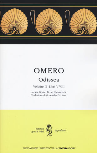 copertina Odissea. Testo greco a fronte