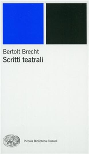 copertina Scritti teatrali