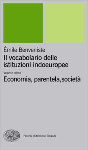 copertina Il vocabolario delle istituzioni indoeuropee