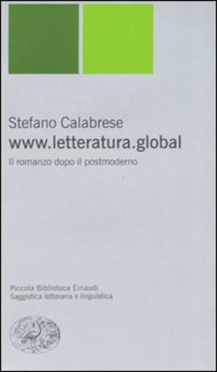 copertina www.letteratura.global. Il romanzo dopo il postmoderno