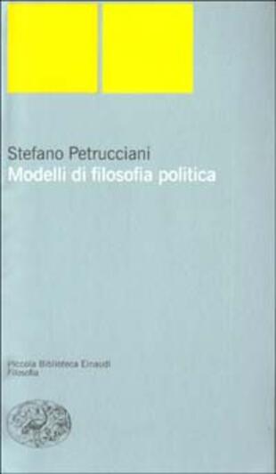 copertina Modelli di filosofia politica