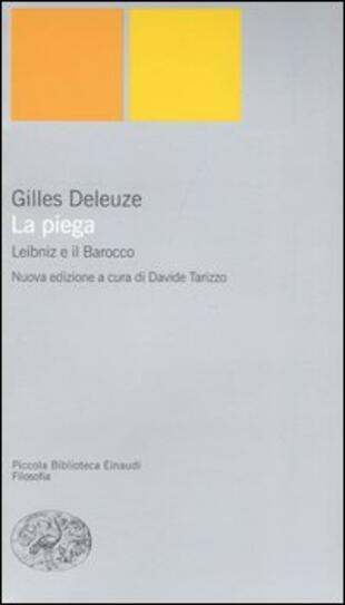 copertina La piega. Leibniz e il barocco