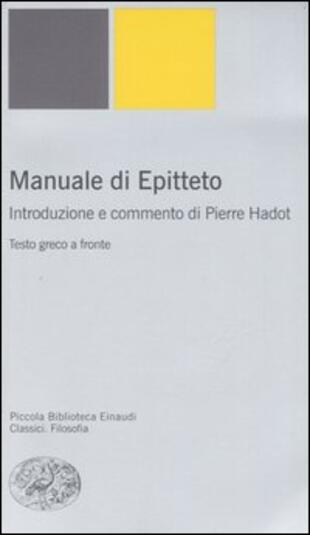 copertina Manuale. Testo greco a fronte