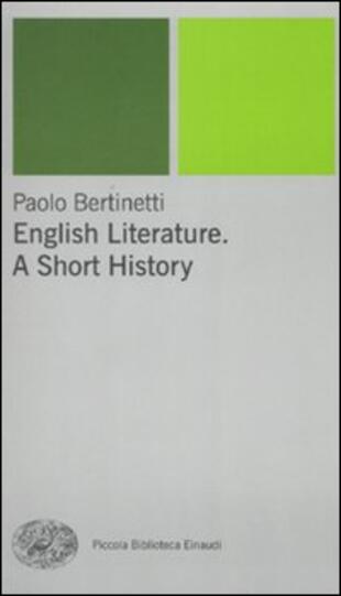 copertina English literature. A short history