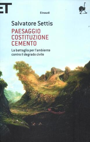 copertina Paesaggio Costituzione cemento. La battaglia per l'ambiente contro il degrado civile