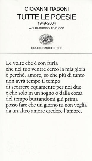 copertina Tutte le poesie (1949-2004)