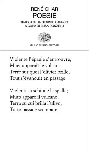 copertina Poesie. Testo francese a fronte