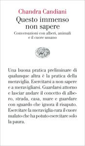 copertina Questo immenso non sapere. Conversazioni con alberi, animali e il cuore umano