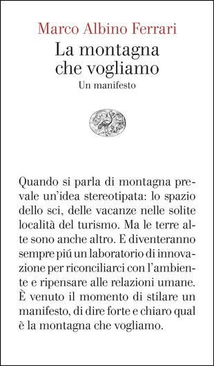 copertina La montagna che vogliamo. Un manifesto