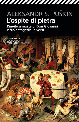 copertina L' ospite di pietra. L'invito a morte di Don Giovanni. Piccola tragedia in versi. Testo russo a fronte