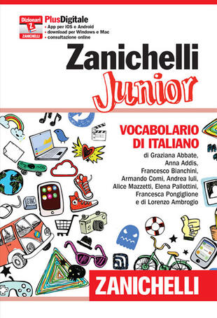copertina Zanichelli Junior. Vocabolario di italiano. Con aggiornamento online