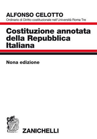 copertina Costituzione annotata della Repubblica italiana