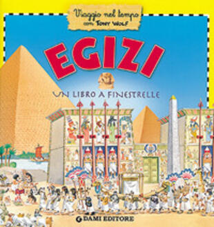 copertina Egizi. Un libro a finestrelle