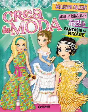copertina Crea la moda. Con adesivi