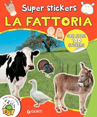 copertina La fattoria. Super stickers. Con adesivi. Ediz. a colori