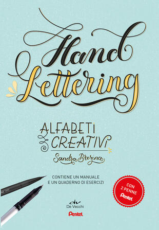 copertina Hand lettering. Alfabeti creativi. Con gadget