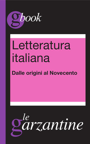 copertina Letteratura italiana - Dalle origini al Novecento