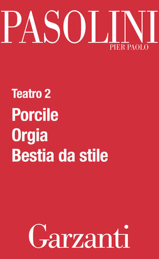 copertina Teatro 2 (Porcile - Orgia - Bestia da stile)