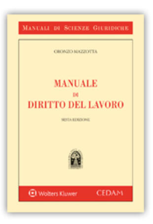 copertina Manuale di diritto del lavoro