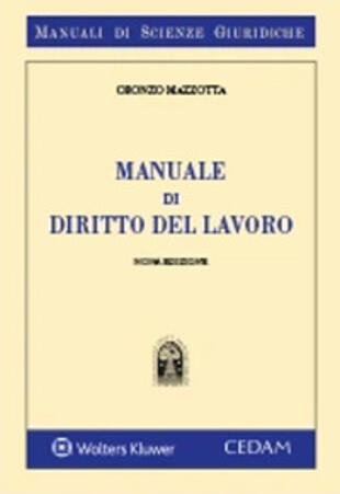 copertina Manuale di diritto del lavoro