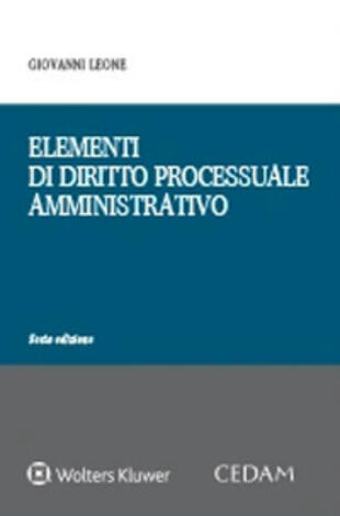 copertina Elementi di diritto processuale amministrativo