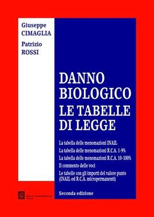 copertina Danno biologico. Le tabelle di legge