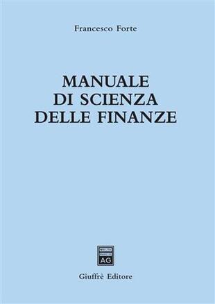 copertina Manuale di scienza delle finanze