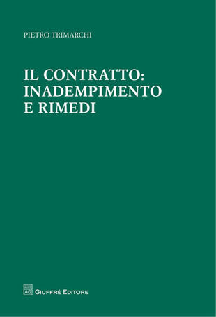 copertina Il contratto. Inadempimento e rimedi